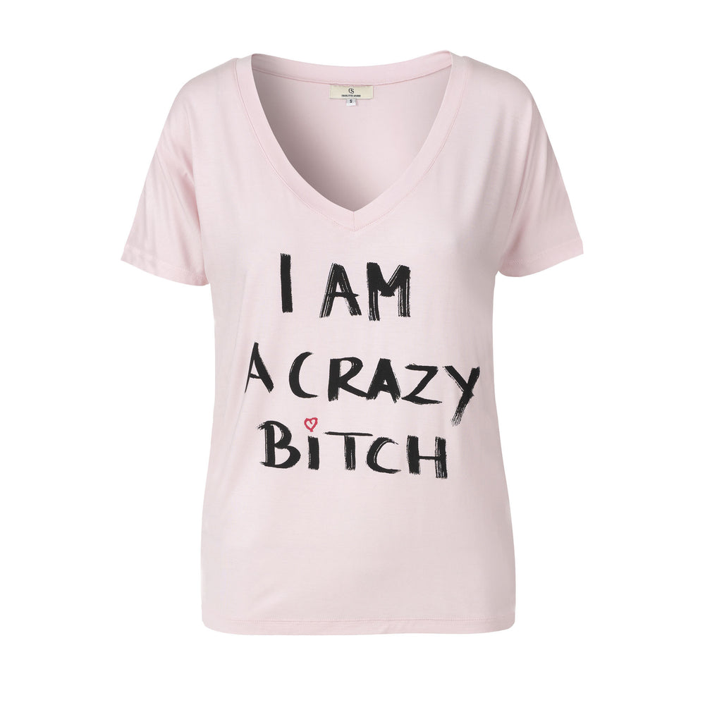 1180 T-shirt Crazy bitch Rose
